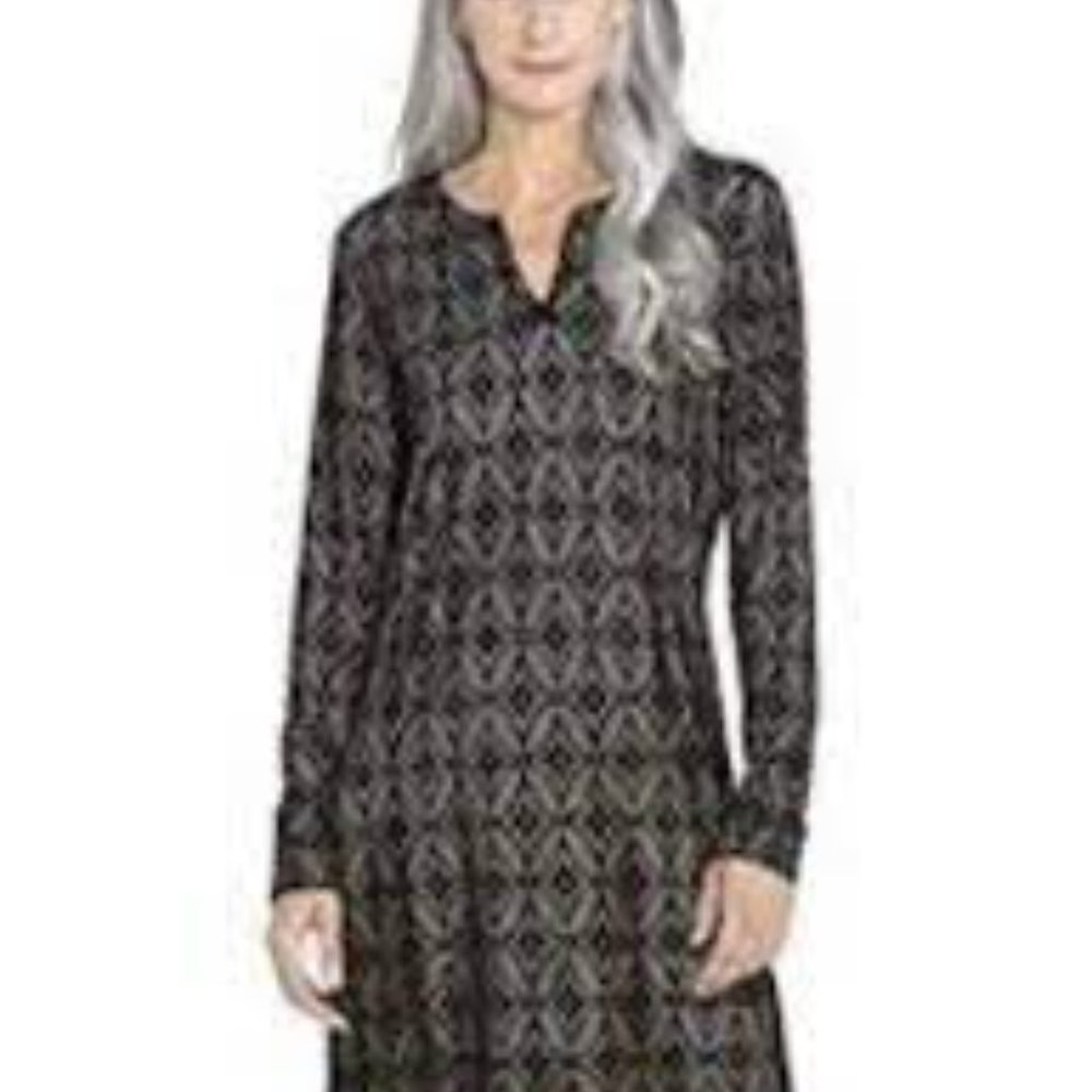 Coolibar Black Lausanne Crochet Long Sleeve UPF Sun Protection Cover Up Size XS
